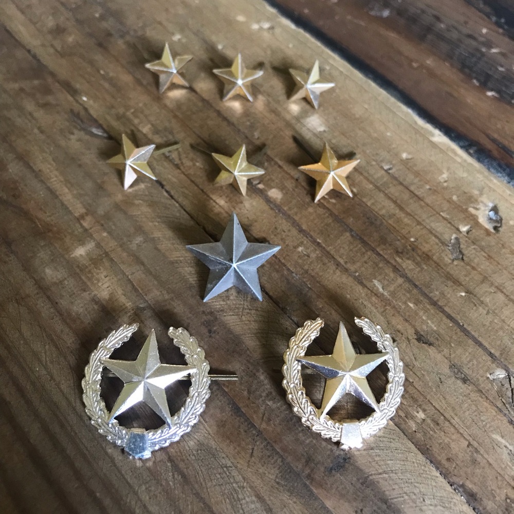 9 PIECES OF SOVIET USSR STAR COMMUNIST PINS